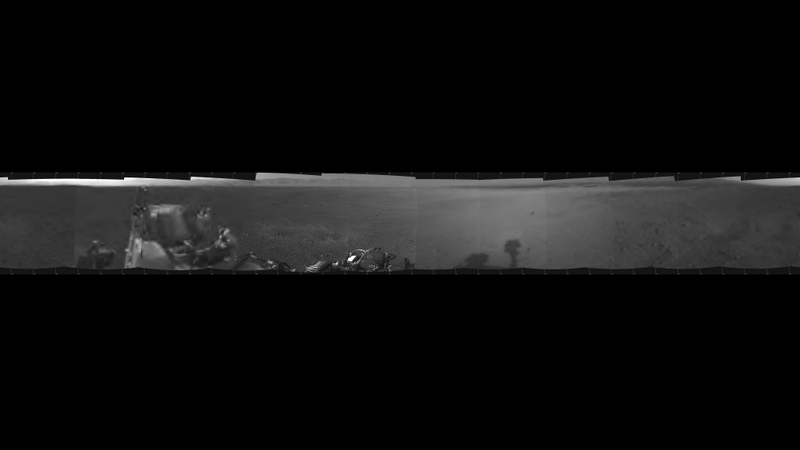 Illustration for article titled Curiosity Opens Her Eyes for the First Time (Updated With Panorama Images)